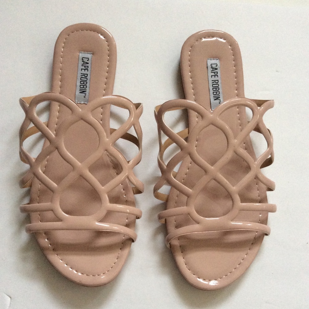 Nude Slide Sandals
